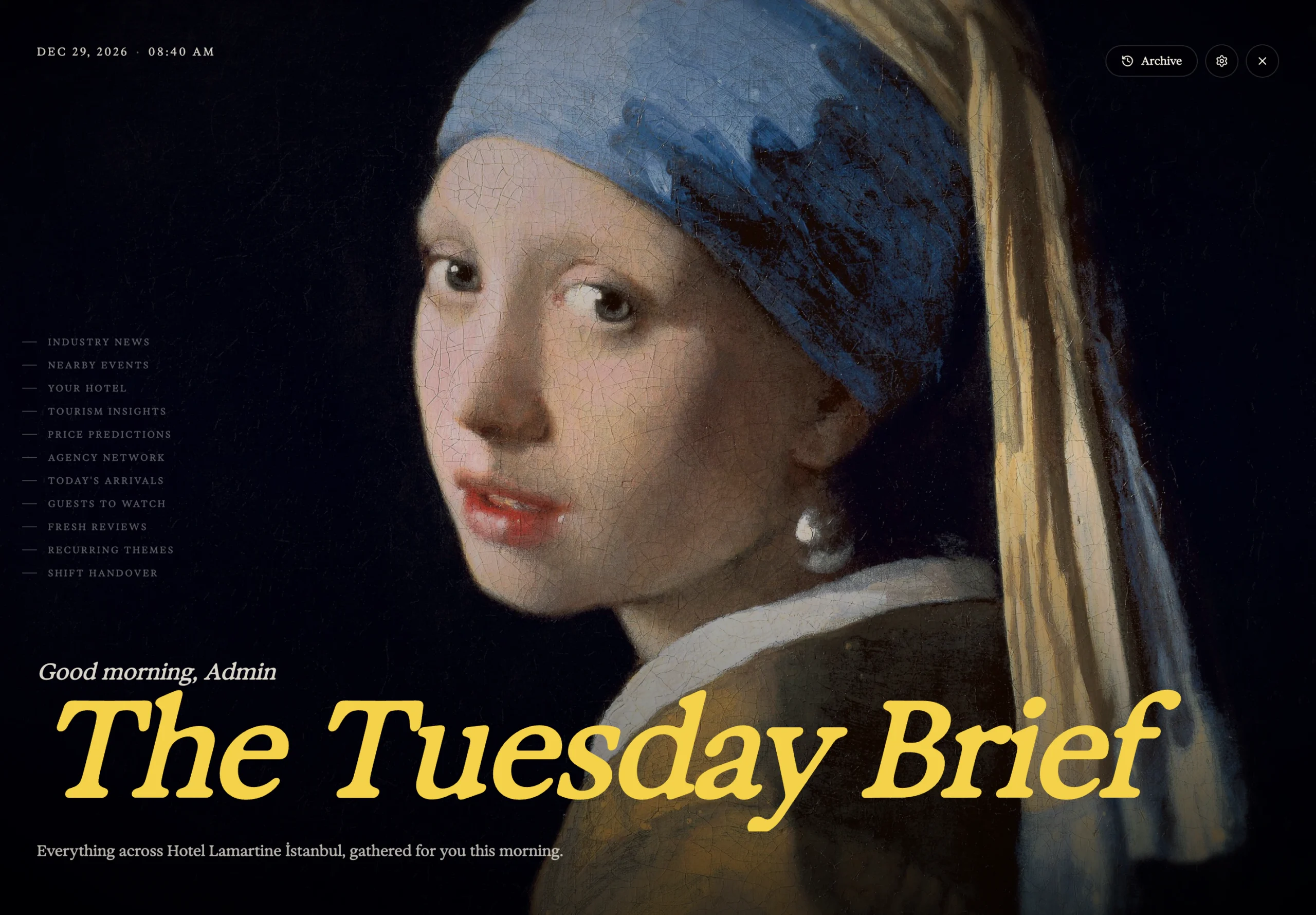 The morning brief